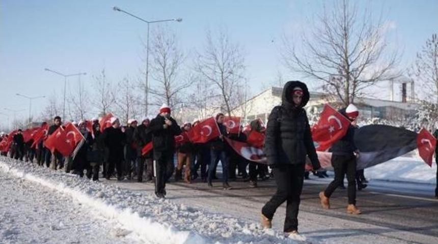 Edirne'de Eksi 10 Derecede Sarıkamış Şehitleri Y&uuml;r&uuml;y&uuml;ş&uuml; (2)