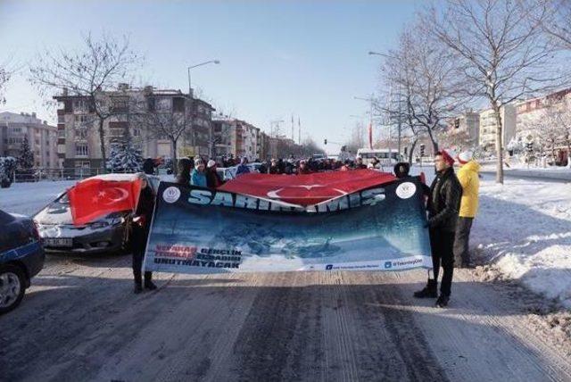 Edirne'de Eksi 10 Derecede Sarıkamış Şehitleri Yürüyüşü (2)