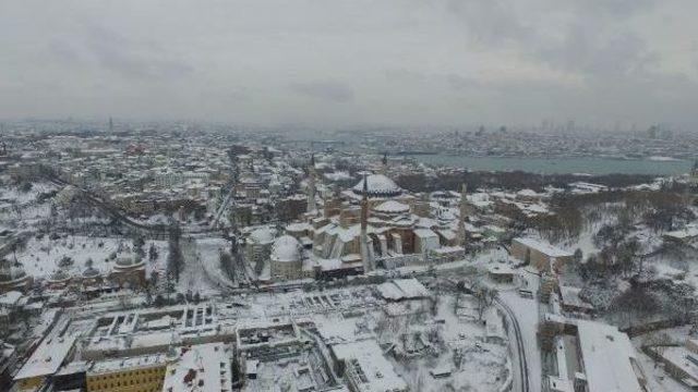 Havadan Fotoğraflarla İstanbul'da Kar