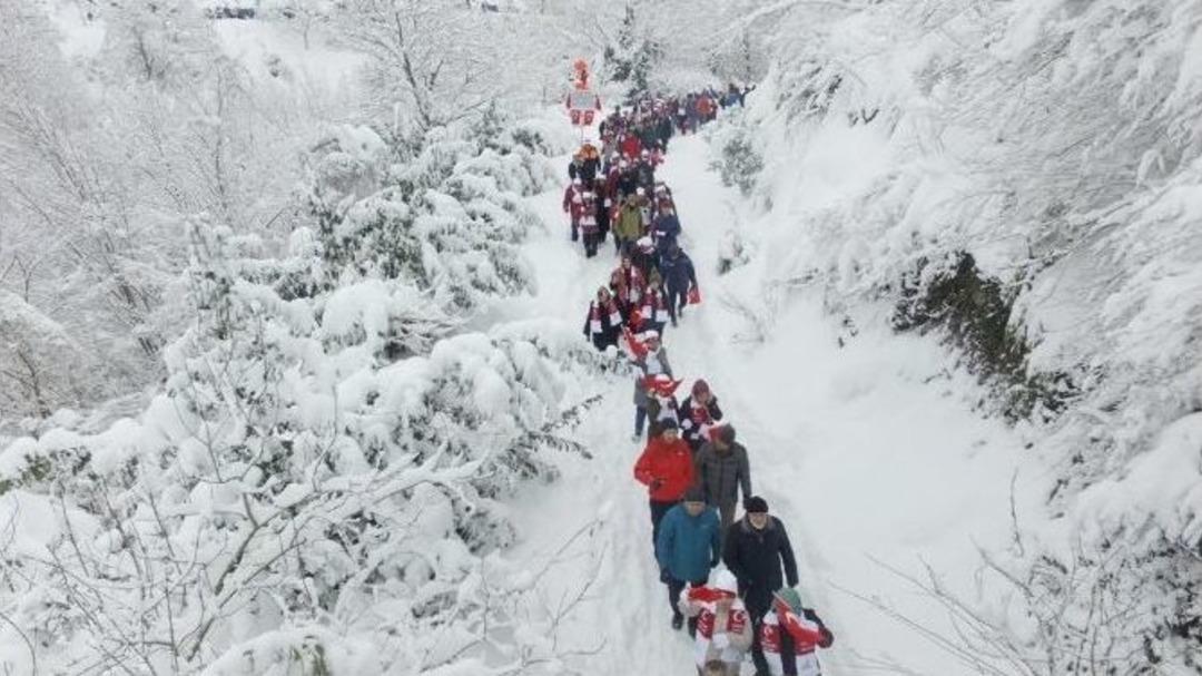 Kocaeli&rsquo;de Binler Sarıkamış Şehitleri İ&ccedil;in Y&uuml;r&uuml;d&uuml;
