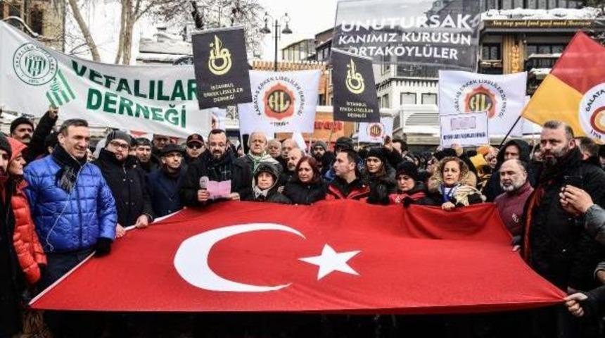Ortak&ouml;y'de Ter&ouml;r Protesto Edildi...