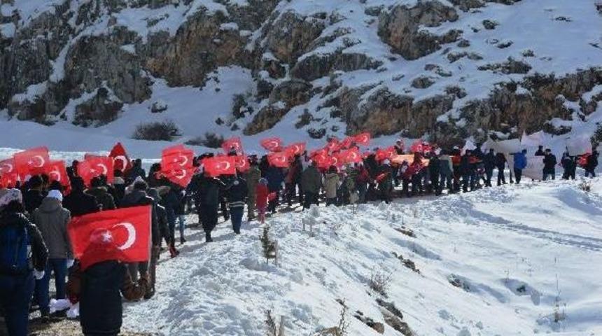 Demirkazık&rsquo;Ta Sarıkamış Şehitlerini Andılar