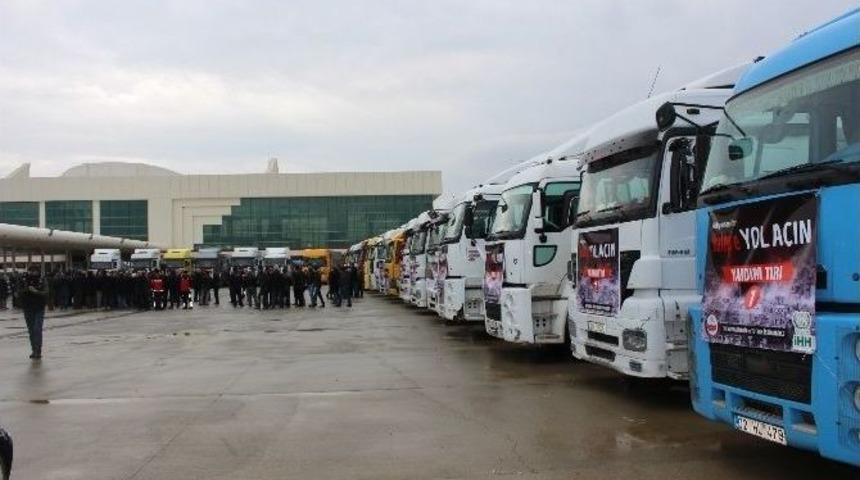 Adıyaman&rsquo;dan Suriye&rsquo;ye 27 Tır Dolusu Yardım G&ouml;nderildi