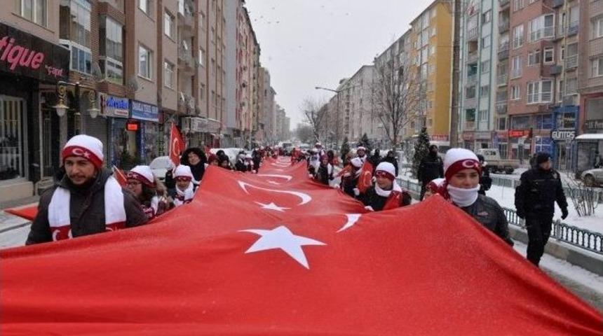 K&uuml;tahyalılar Sarıkamış Şehitleri İ&ccedil;in Y&uuml;r&uuml;d&uuml;