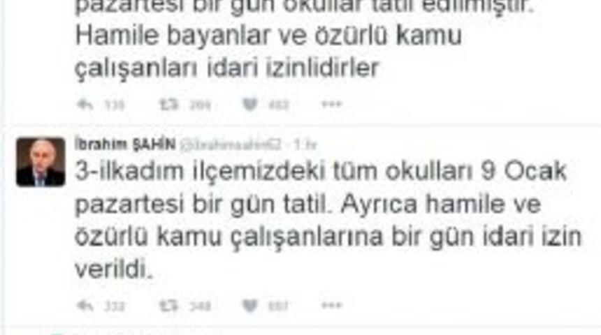 Samsun'un 5 Il&ccedil;esine Kar Tatili (3)