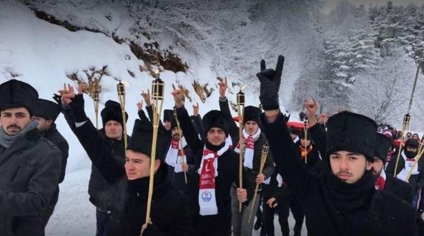 Bolu&rsquo;da Eksi 18 Derecede Sarıkamış Şehitleri Anıldı