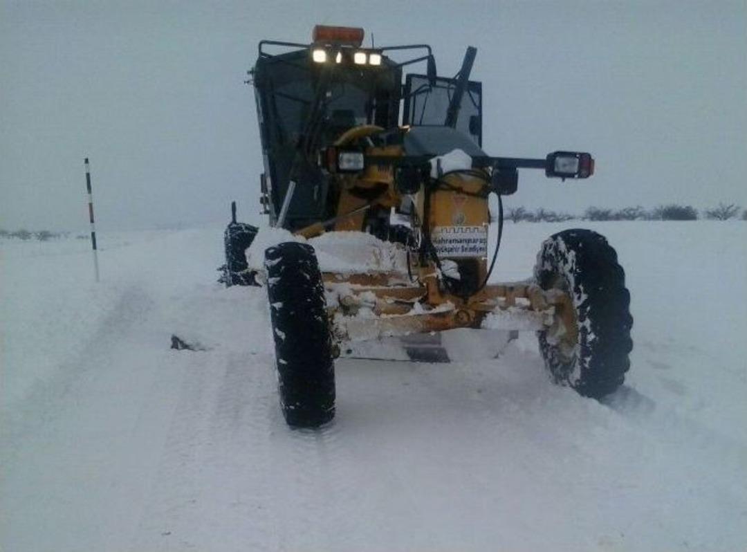 Kahramanmaraş&rsquo;ta Eğitime Ve Ulaşıma Kar Engeli