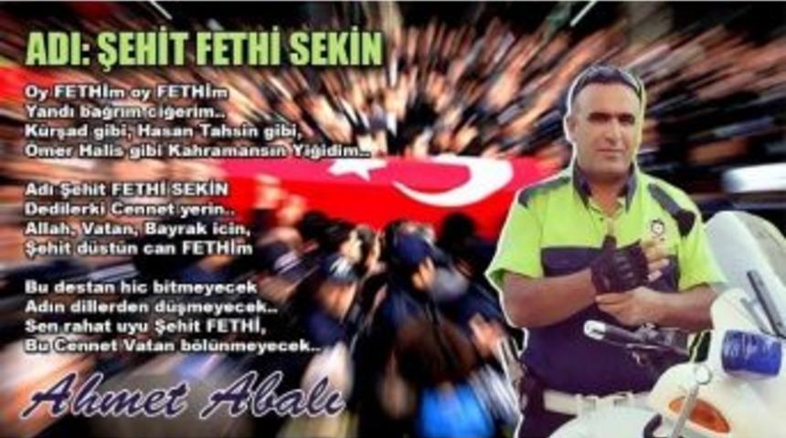 Aydınlı Sanat&ccedil;ı Ahmet Abalı Kahraman Polisi Besteyle &Ouml;l&uuml;ms&uuml;zleştirdi