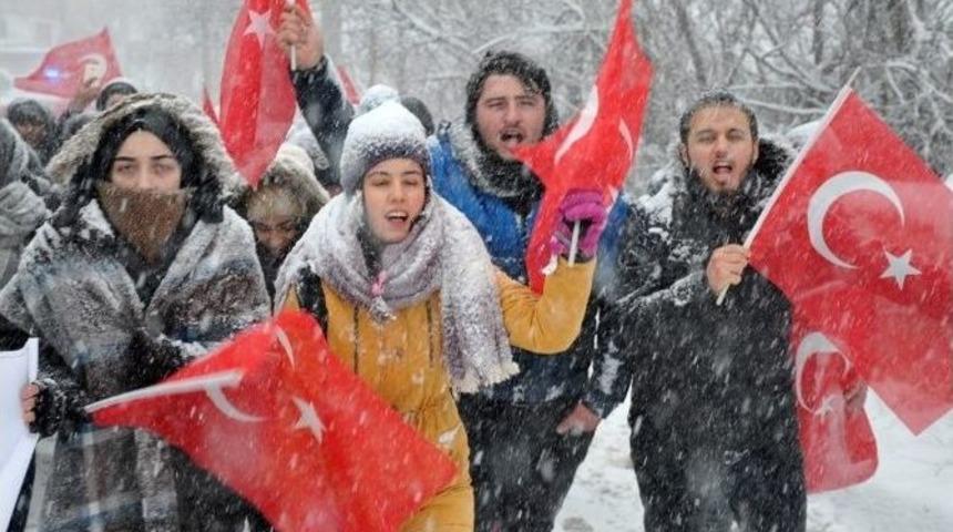 Om&uuml;&rsquo;l&uuml; &Ouml;ğrenciler Sarıkamış&rsquo;ı Unutmadı