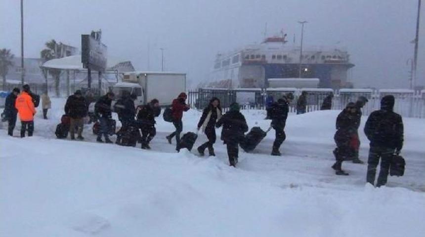 Bandırma- Bursa Karayolunda Araçların Geçişine Kontrollü Izin Veriliyor (2)