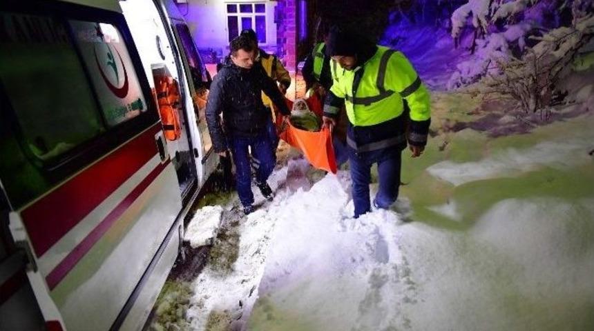 93 Yaşındaki Hastayı Belediye Ve 112 Ekipleri Kurtardı