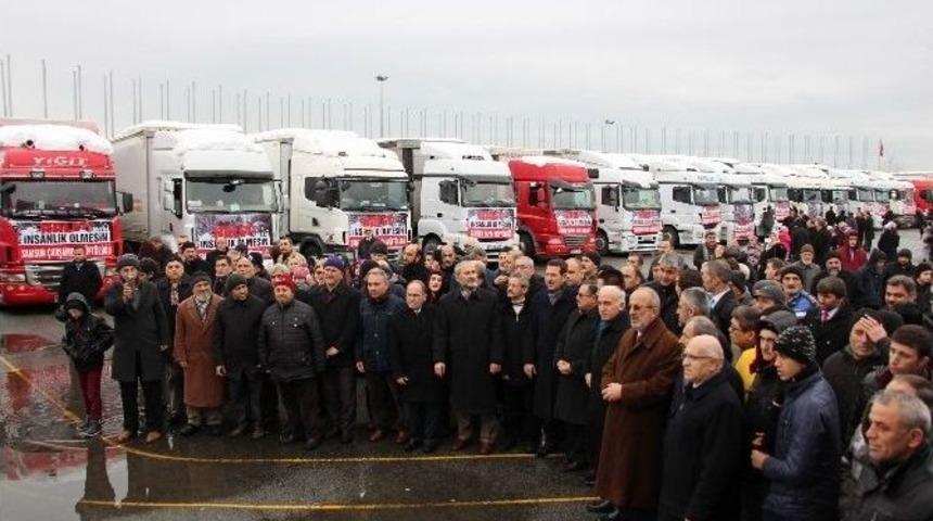 Samsun&rsquo;dan Halep&rsquo;e 33 Tır Yardım G&ouml;nderildi