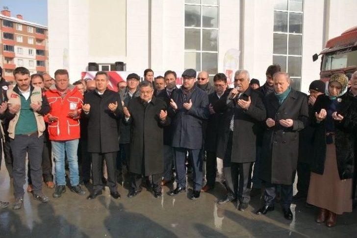 Bilecik’te 7 Tır Dolusu Yardım Malzemesi Suriye’ye Yola Çıktı G2