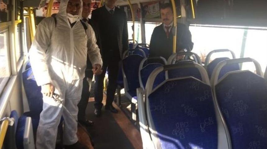 Aydın Şehiriçi Minibüslerinde Grip Önlemi