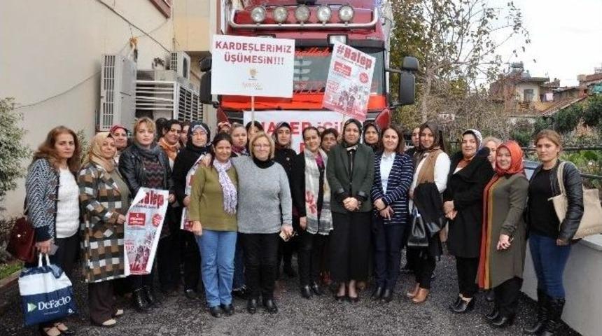 Ak Parti Kadın Kolları&rsquo;nın Yardım Tırı Yola &Ccedil;ıktı