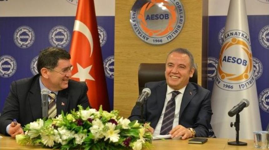 Başkan B&ouml;cek, Aesob&rsquo;da Oda Başkanlarına Projelerini Anlattı