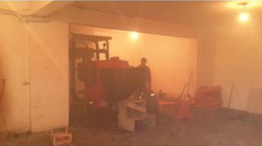 Kalorifer Dairesinde Yangın Paniği