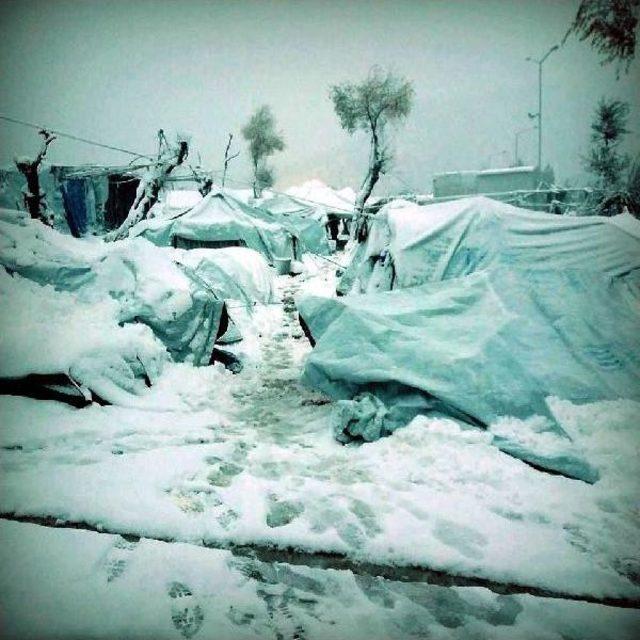 Midilli'deki Kampta Sığınmacıların Soğukla Mücadelesi