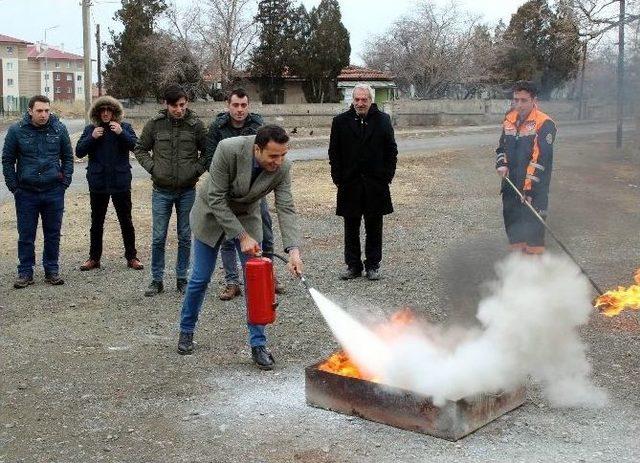 Deprem Ve Yangın Tatbikatı Eğitimi Verildi