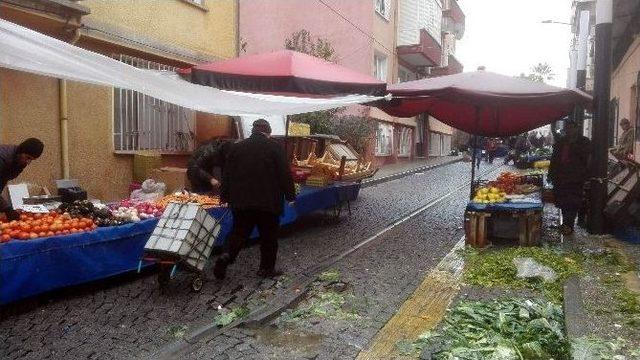 Aydın&rsquo;da Kar Ve Soğuk Hava Pazarı Vurdu 1
