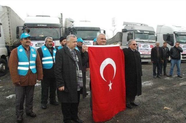Sakarya&rsquo;dan Halep&rsquo;e 12 Tır Yardım Malzemesi G&ouml;nderildi 2