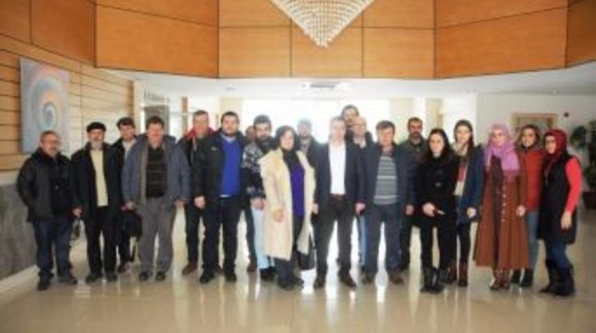 Başkan Kuzu &Ccedil;anlı Gazetecileri Ağırladı