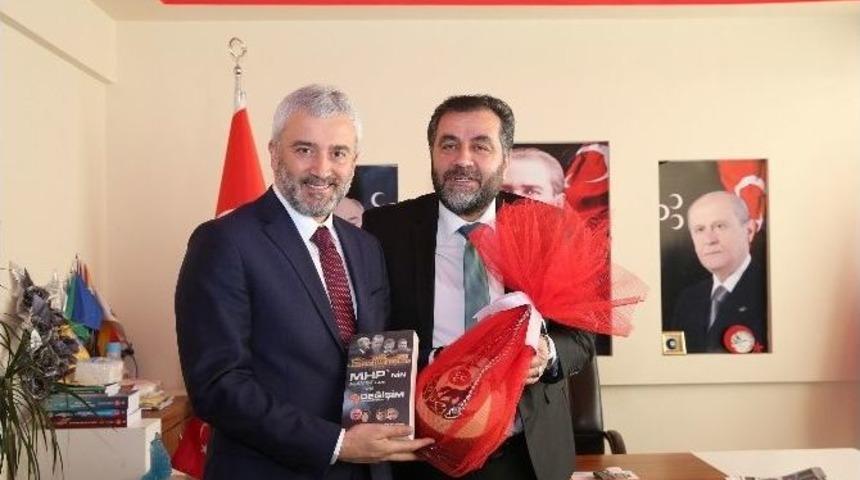 Ak Partili Başkandan Mhp&rsquo;ye Ziyaret