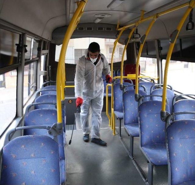 B&uuml;y&uuml;kşehir Toplu Taşıma Ara&ccedil;larını Gribe Karşı Dezenfekte Ediyor 1