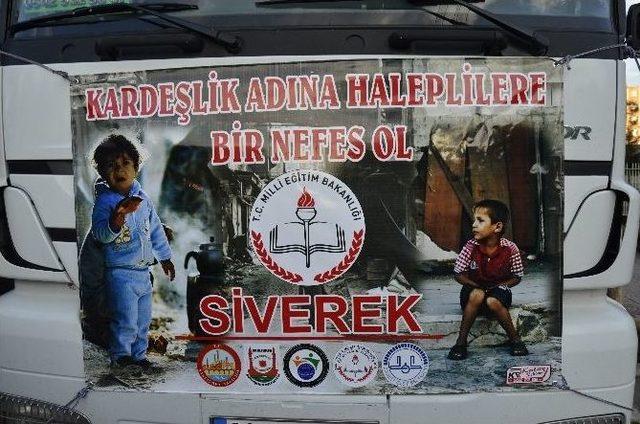 Siverek’te Halep’e Yardım Kampanyası