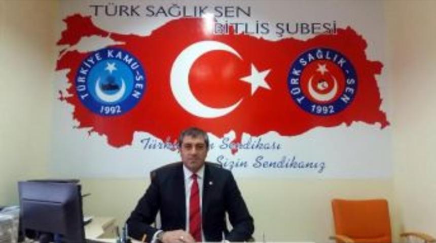 Bitlis'te T&uuml;rk Sağlık Sen'den Ihra&ccedil; Tepkisi