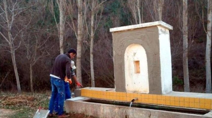 Bakımsız &Ccedil;eşmeler, Orman B&ouml;lge M&uuml;d&uuml;rl&uuml;ğ&uuml; Tarafından Onarılıyor
