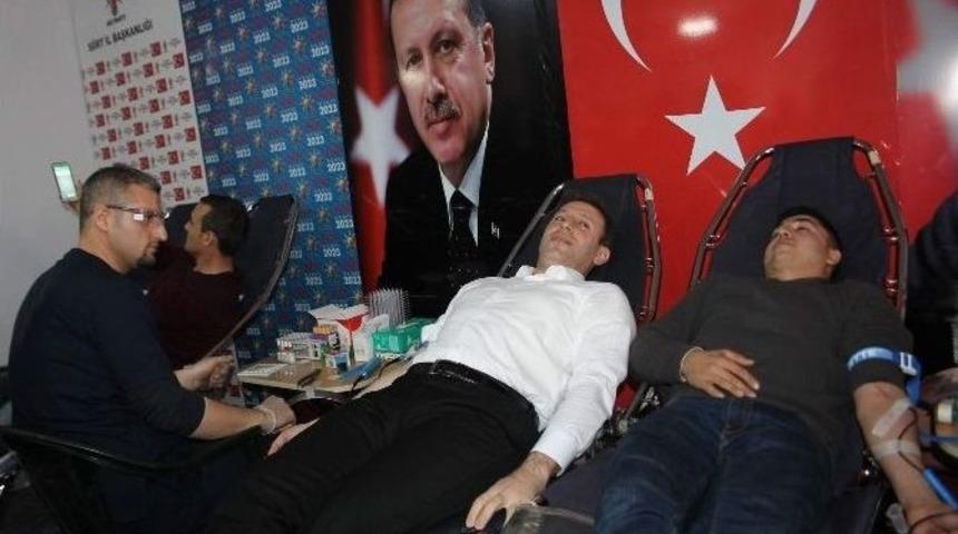 Ak Parti Siirt İl Başkanlığından Kan Bağışı