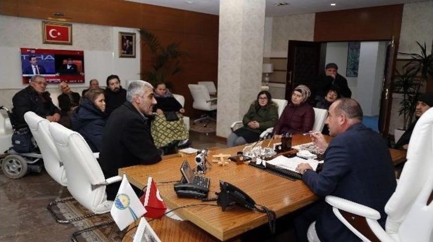 Engelli Vatandaşlardan Başkan Duruay’a Ziyaret