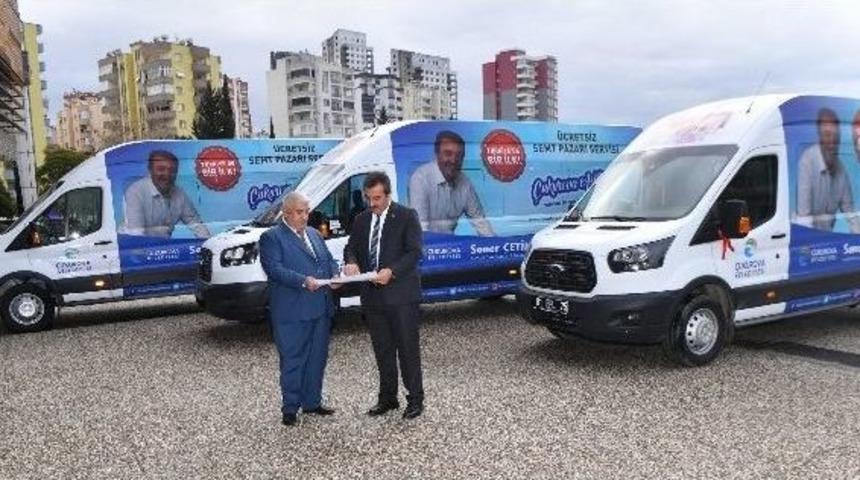 Çukurova Belediyesi’nden Vatandaşa Ücretsiz Pazar Servisi