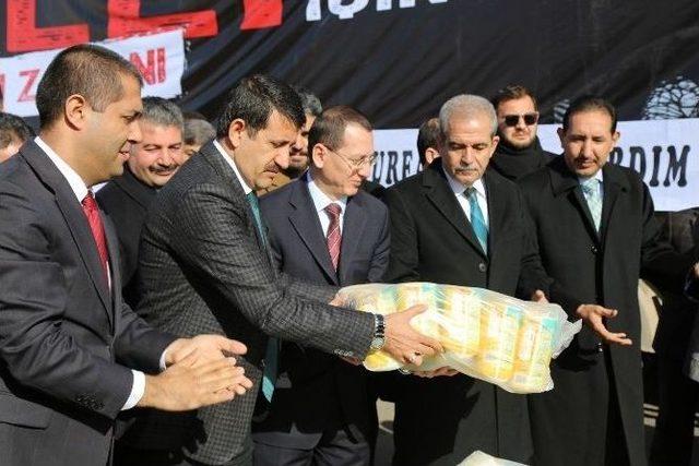 Eyy&uuml;biye Belediyesi Halep Ve Şırnak&rsquo;a 5 Tır Dolusu Yardım Malzemesi G&ouml;nderdi 2