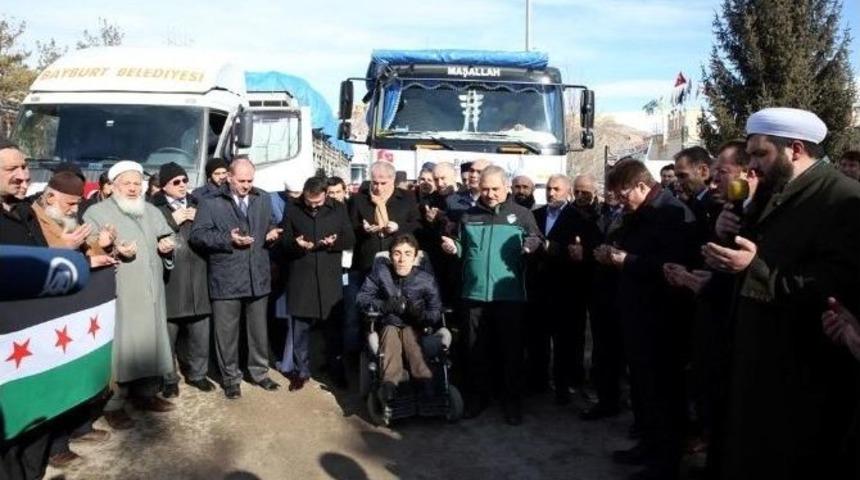 Bayburt&rsquo;tan Halep&rsquo;e Yardımlar S&uuml;r&uuml;yor