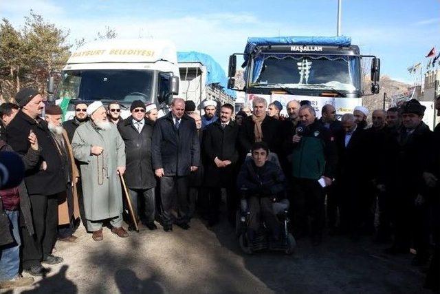 Bayburt’tan Halep’e Yardımlar Sürüyor