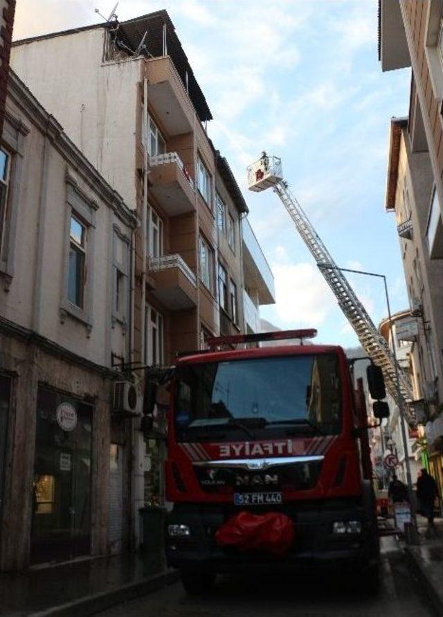 Ordu’da Otel Yangını Korkuttu