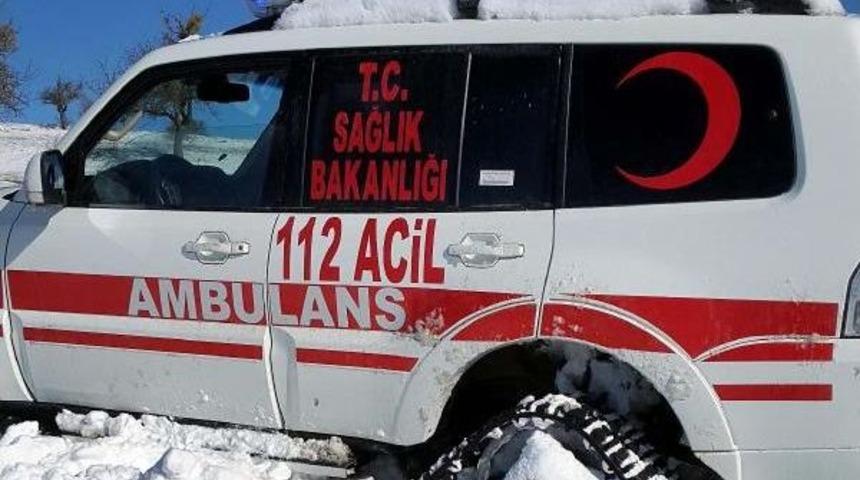 Kalp Hastası, Paletli Ambulansla Hastaneye Kaldırıldı