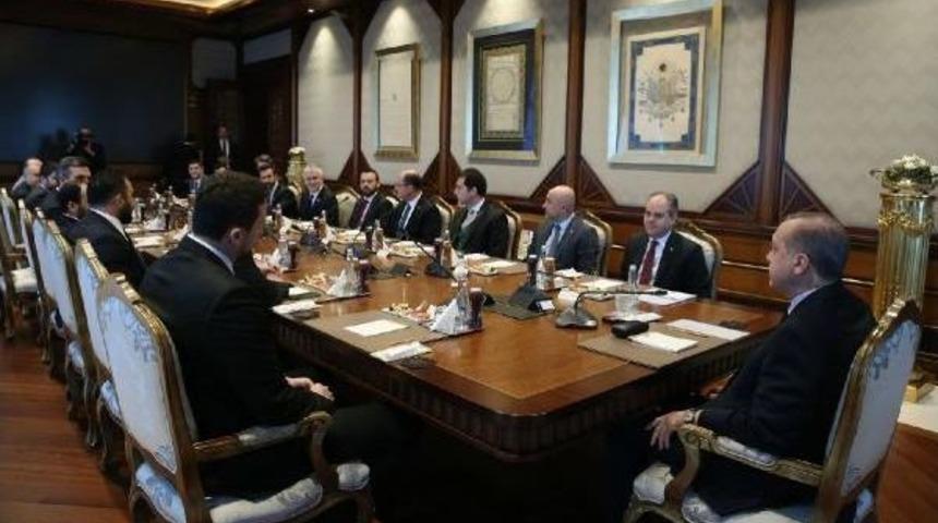 Cumhurbaşkanı Erdoğan, Tbf Y&ouml;netim Kurulu'nu Kabul Etti