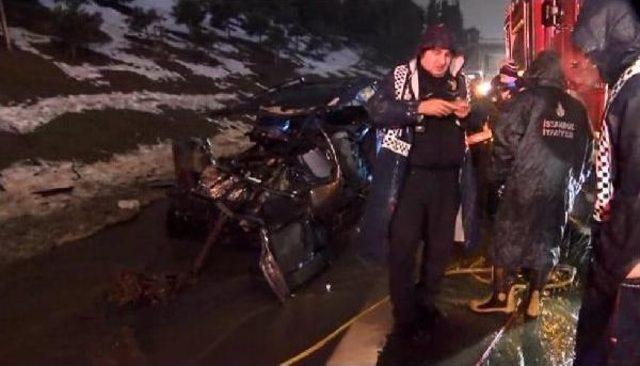 Emniyet Şeridindeki Çekiciye Çarpan Sürücü Hayatını Kaybetti 1