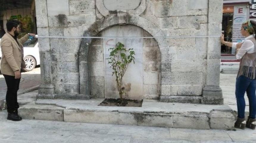İa&uuml; &Ouml;ğrencileri Tarihi &Ccedil;eşmeyi Yıkılmaktan Kurtardı