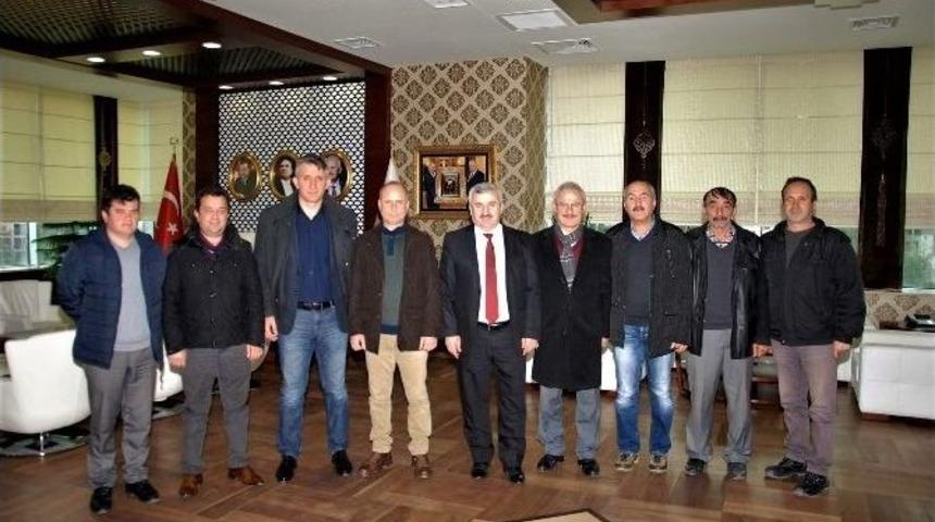 Emekli Personelden Başkan Baran’a Veda Ziyareti