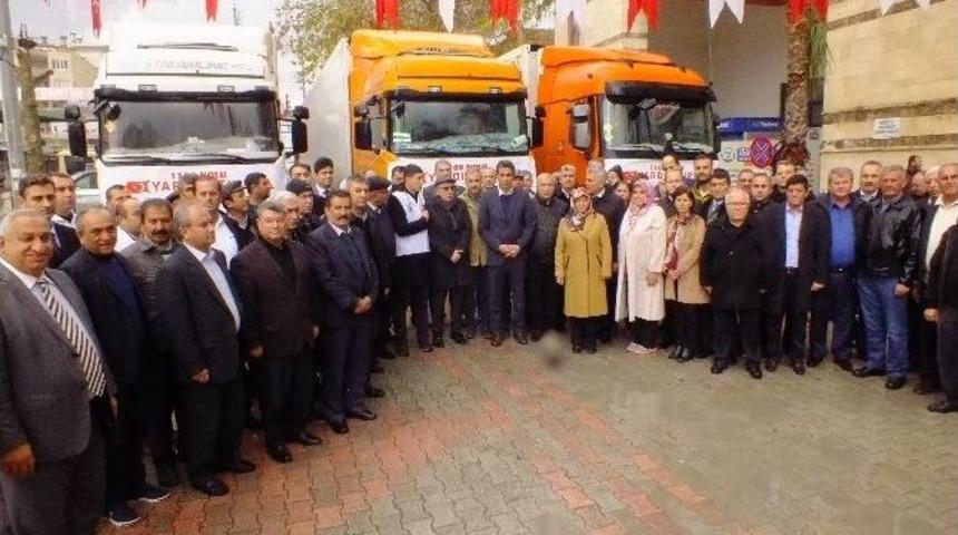 Serik&rsquo;ten Halep&rsquo;e 3 Tır Dolusu Yardım Yola &Ccedil;ıktı