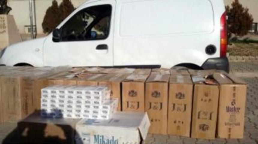 Ak&ccedil;akale'de 15 Bin Paket Ka&ccedil;ak Sigara Ele Ge&ccedil;ti