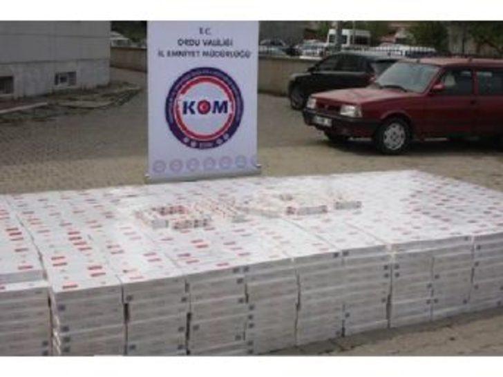 Ordu’Da 38 Bin 560 Paket Kaçak Sigara Ele Geçirildi