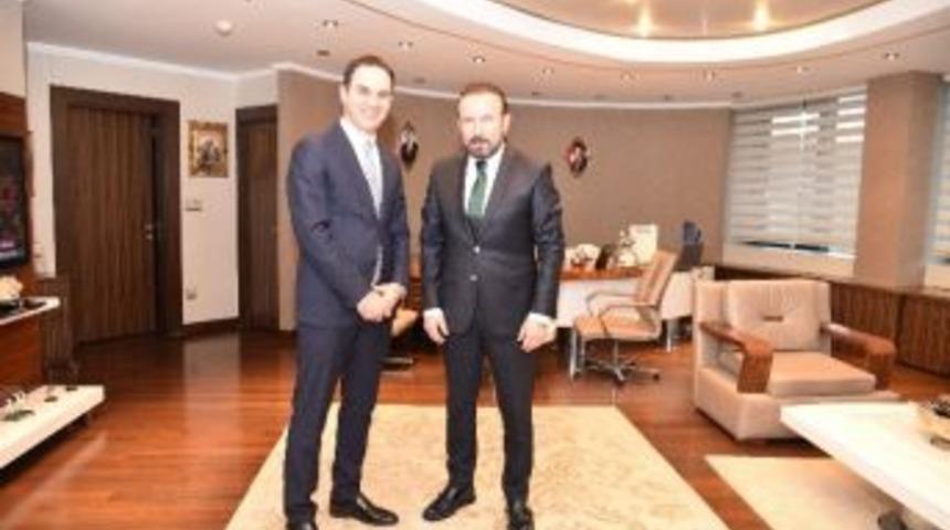 Başkan Doğan, Sedaş Dağıtım Direkt&ouml;r&uuml; Şent&uuml;rk&rsquo;&uuml; Ağırladı