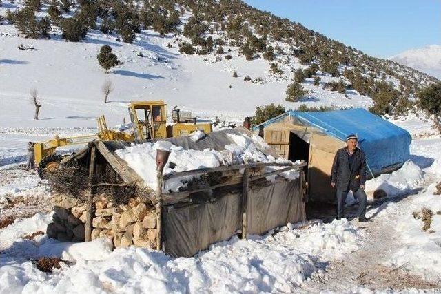 Büyükşehir Belediyesi Mahsur Kalan Çobanlar Kurtardı 3