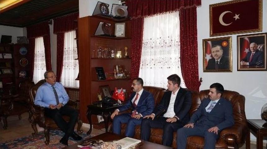 &Uuml;lk&uuml; Ocakları Başkanı Korkmaz&rsquo;dan &Uuml;nver&rsquo;e Ziyaret