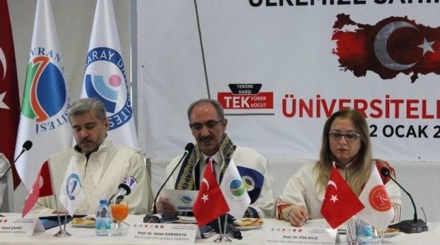 &Uuml;niversite Rekt&ouml;rlerinden &lsquo;ter&ouml;re Karşı Ortak Bildiri&rsquo;
